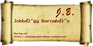 Jobbágy Barnabás névjegykártya